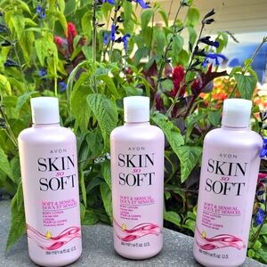 New Avon Skin So Soft / Soft and  Sensual body lotion 11.8 oz 3 bottles